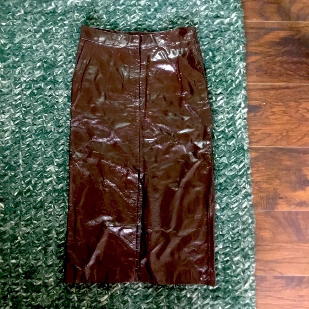H&M Studio Leather Pencil Skirt